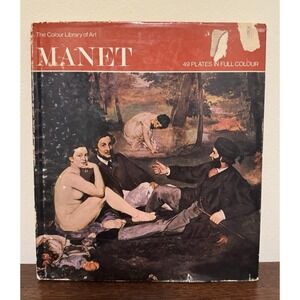 Manet The Colour Library of Art 49 Plates Full Color 1967 Hardback